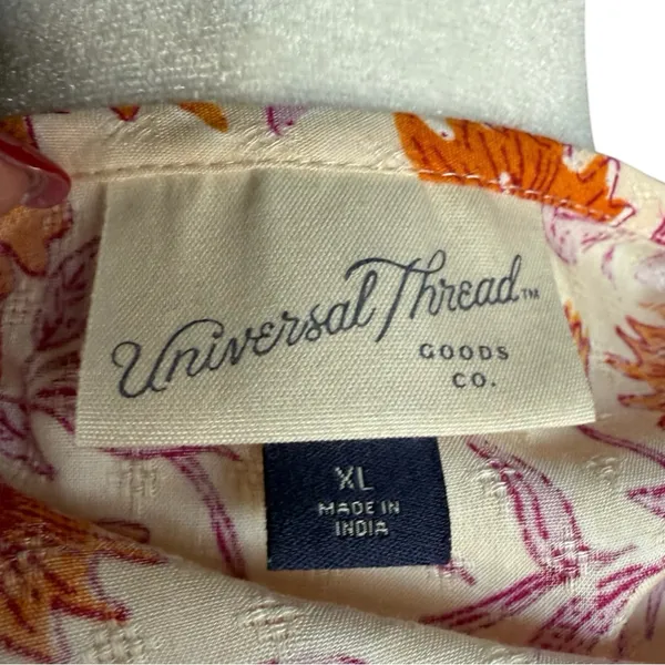 Universal Threads Orange Puff Sleeve Blouse with Peter Pan Collar‎ - Image 7