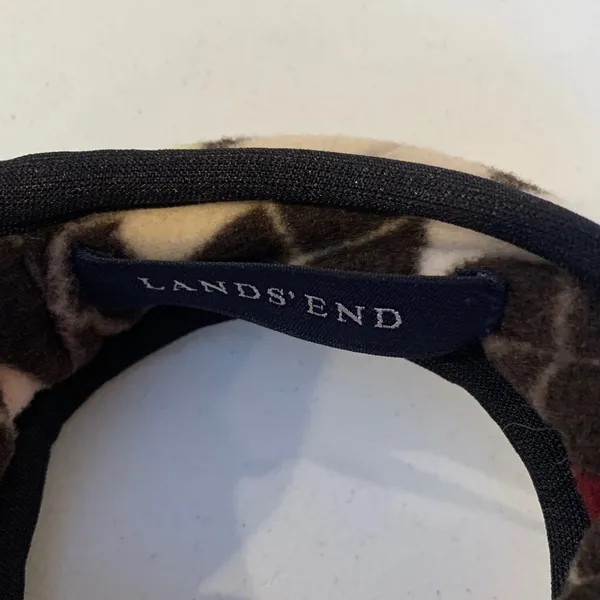 Lands' End Kids Girls Argyle Fleece Behind the Head Earmuffs Ear Warmers - Image 4
