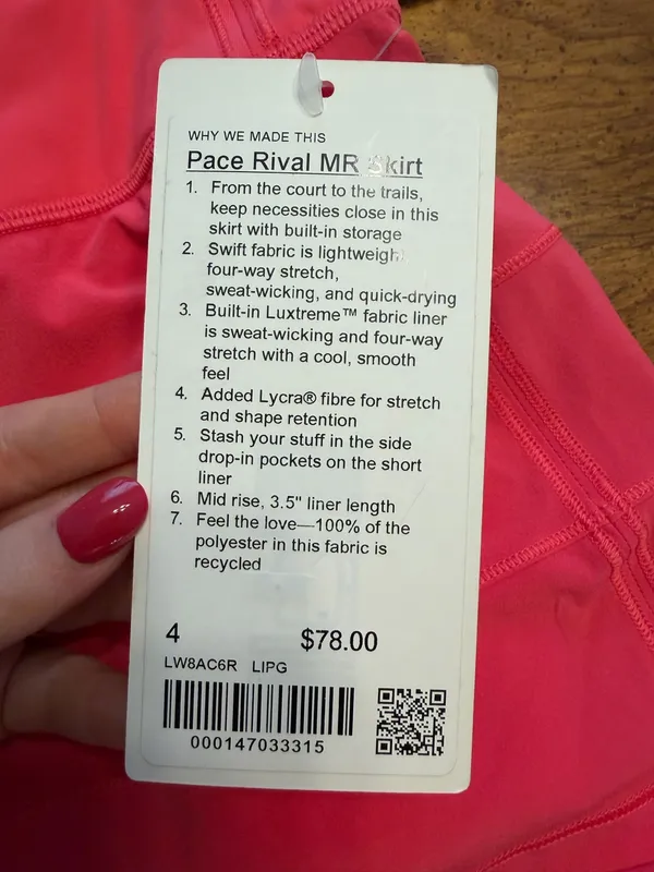 Lululemon Pace Rival Skirt - Image 3