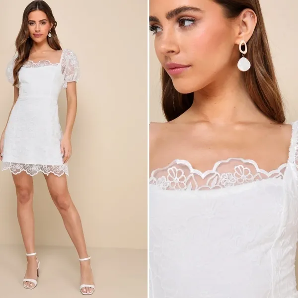 COPY - LULUS Bridal Bachelorette Engagement Bridal Shower Sexy Sequin Mini Dress - Image 3