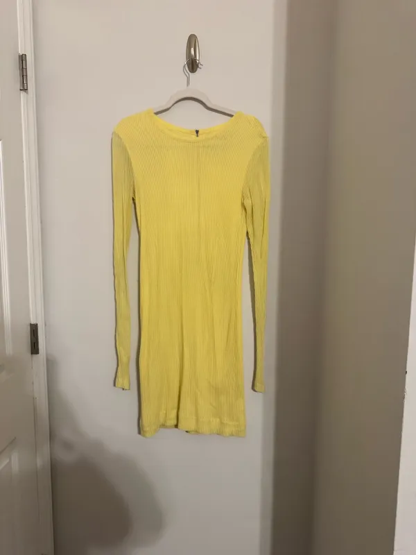 NWOT Rag & Bone Knit Yellow Dress - Image 3
