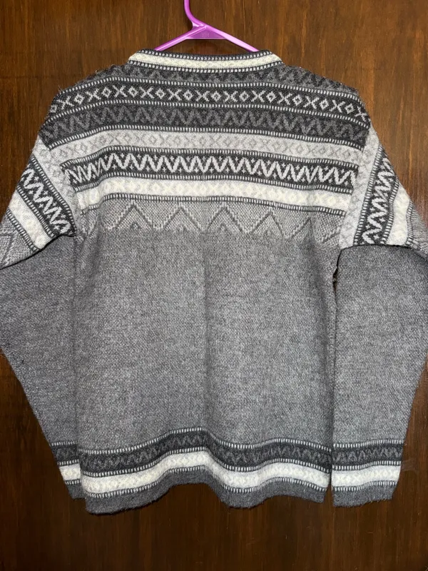 Vintage Alpaca Sweater Gray - Image 2