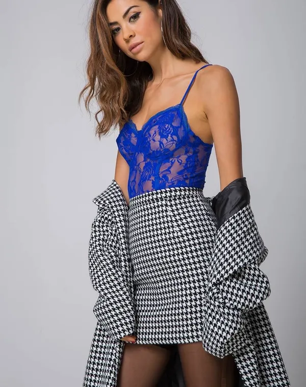 Motel Rocks Houndstooth Mini Skirt NWT - Image 3