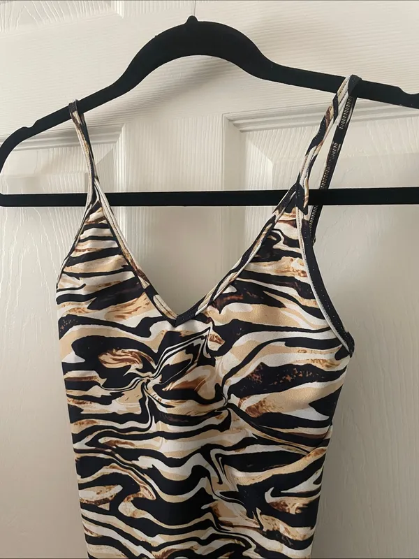 Skatie Sydne Bodysuit Romper Weho Animal Print small NWT playsuit summer zebra - Image 6