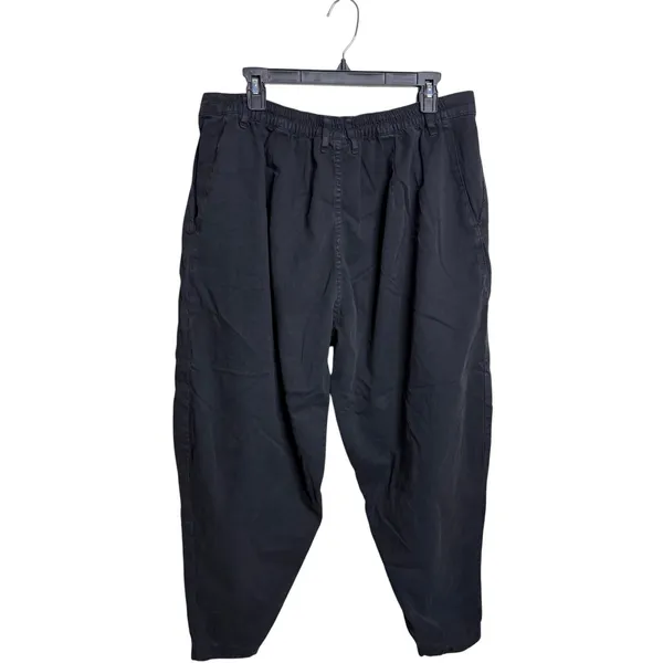 Big Bud Press Basic Black Pleated Trousers Size XL 100% Cotton - Image 2