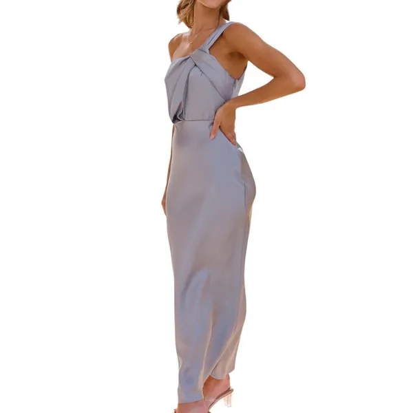 NWT Billy J Greta One Shoulder Maxi Dress 10 - Image 3