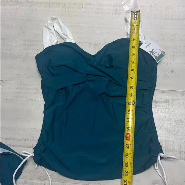 B2prity Tankini Tummy Control Two Piece High Waisted Wrap with Bottom Swimwear - Image 5