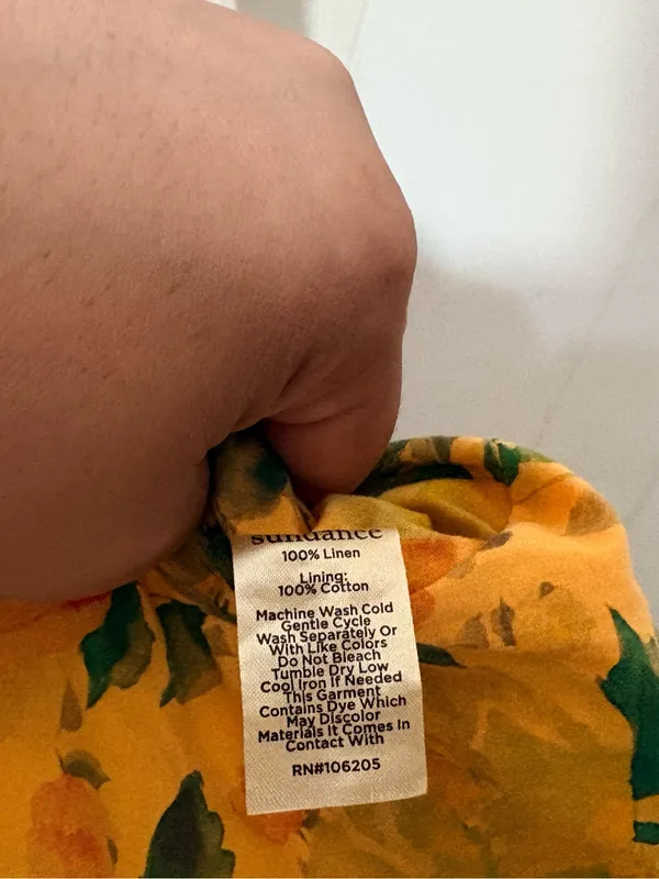 Sundance Pippa Cropped 100% Linen Blazer Sunset Yellow Size XS - Image 12
