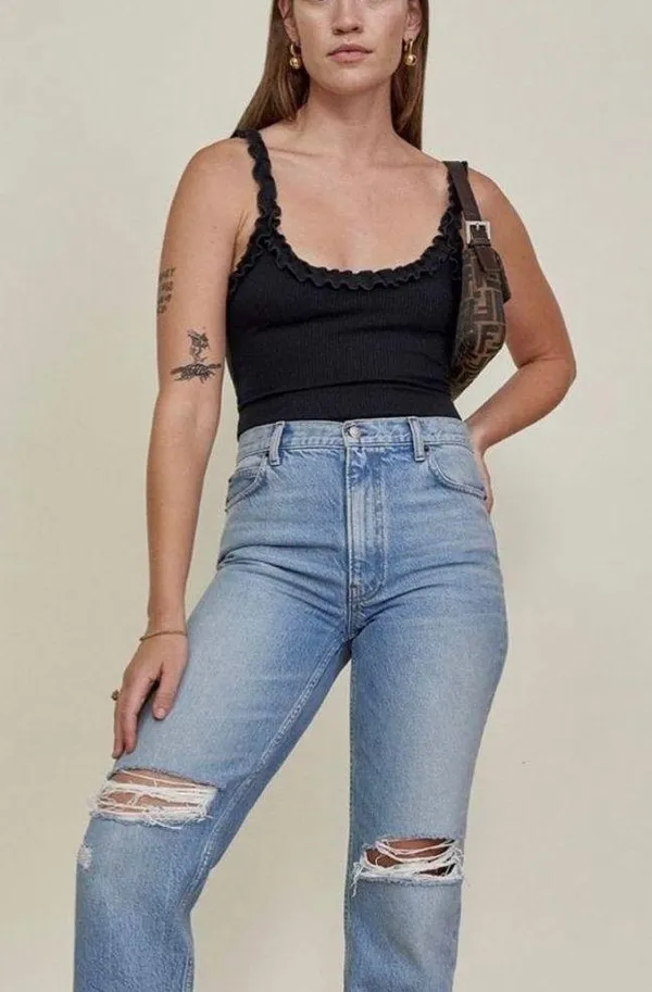 Reformation black bodysuit - Image 4