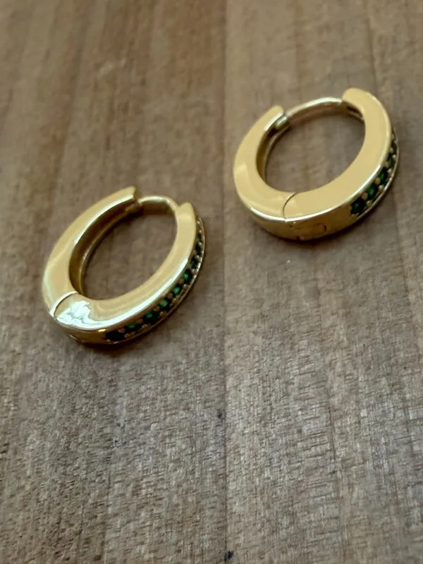 Bijoux + Spice Joy Hoops Green - Image 3