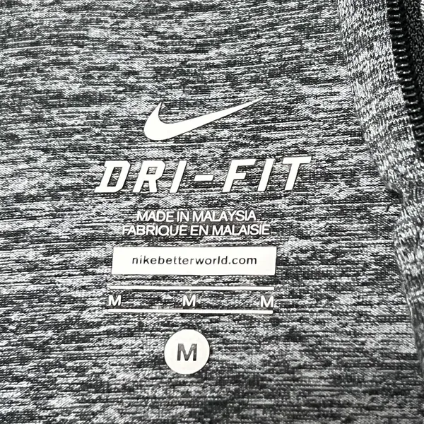 Nike Dri-FIT Pullover Women's Med Gray 1/4 Zip Running Top Thumbholes Athletic - Image 4