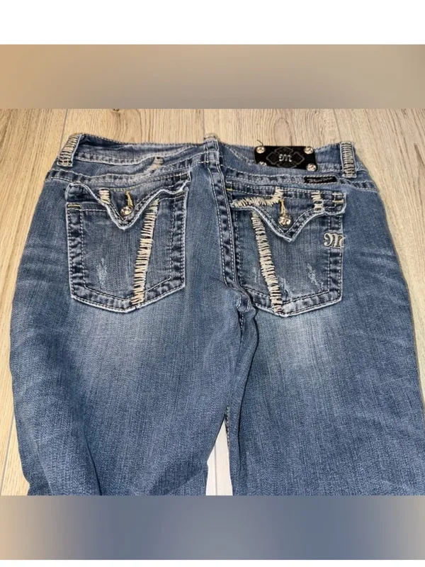 Miss me capri crop cropped blue jeans denim - Image 4