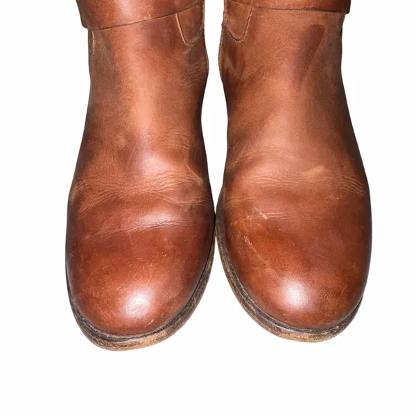 Frye Brown Leather Melissa Belted Tall Boots 7 - Image 3