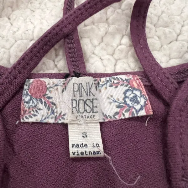 Women's Purple Crisscross Back Top - Image 4