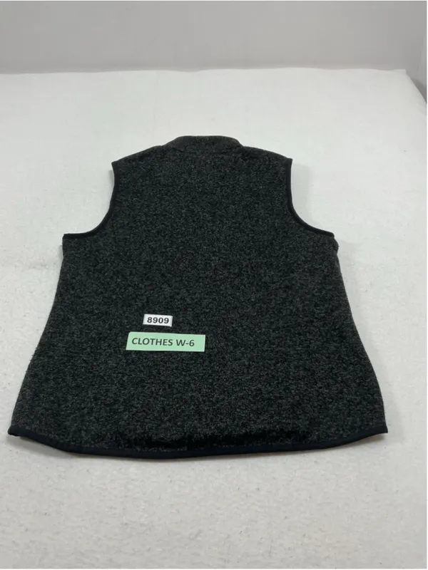 Womans Excellent Bass Fleece Vest Large Black Full Zip - Image 2