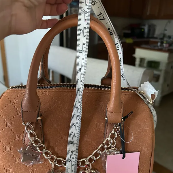 NWT Juicy Couture Suede Satchel with Charm Chain - Image 6