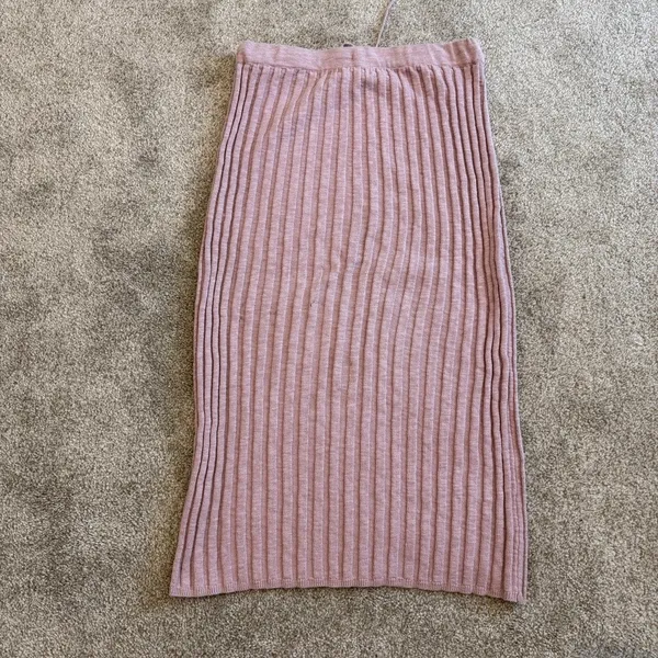 Free People FP Beach medium ribbed knit midi skirt SK 2851 - Image 7