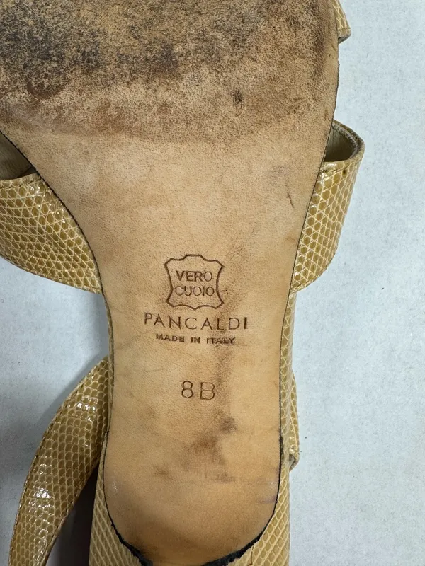 Pancaldi for Diane B Vintage Style Slingback Heels‎ - Size 8. - Image 13