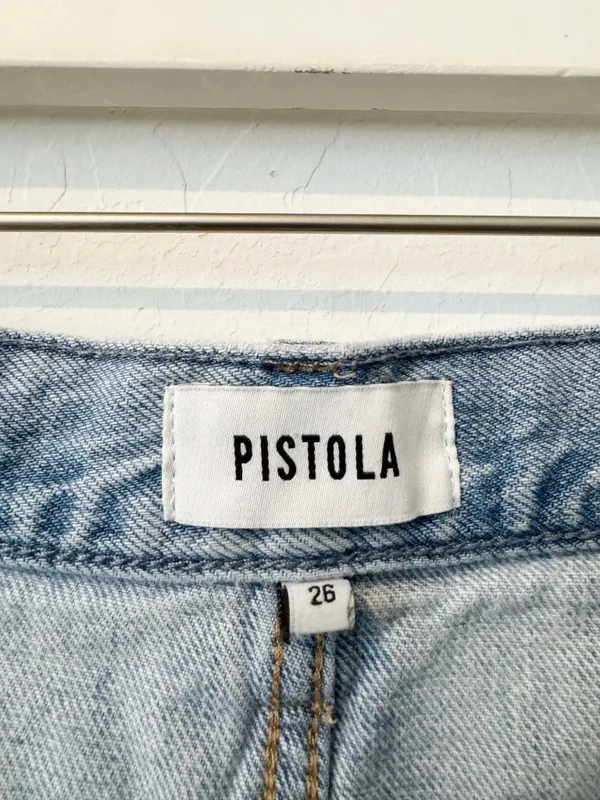 Pistola Dylan Carpenter Jeans Size 26 Wide Leg Baggy Light Wash Denim Utility - Image 6