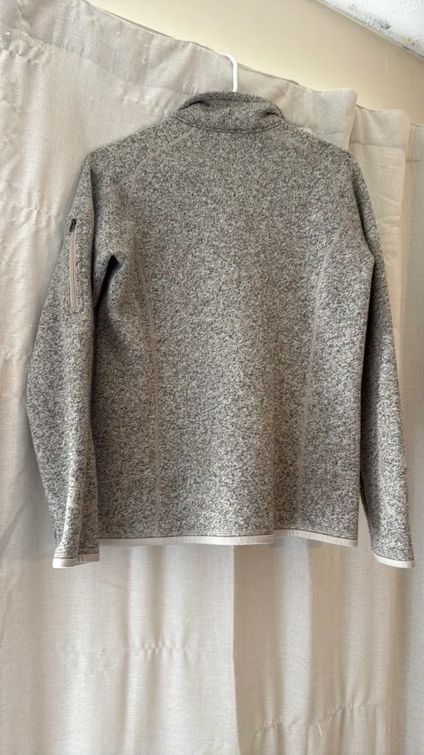 Tan Patagonia Fleece Quarter-Zip Medium - Image 3