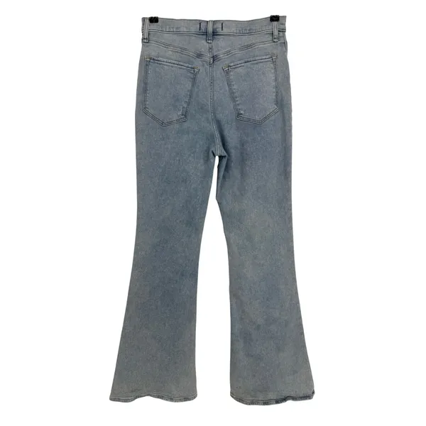 Abercrombie & Fitch The Flare Ultra High Rise Jean 10 Long Light Wash Retro Boho - Image 6