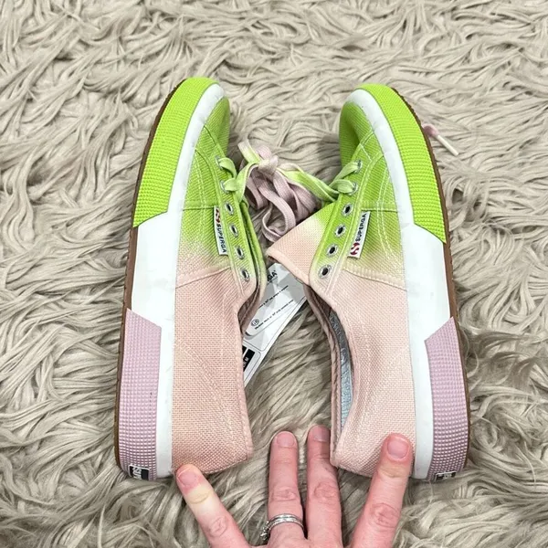 NWT Superga pink and green sneakers size 8.5 - Image 8