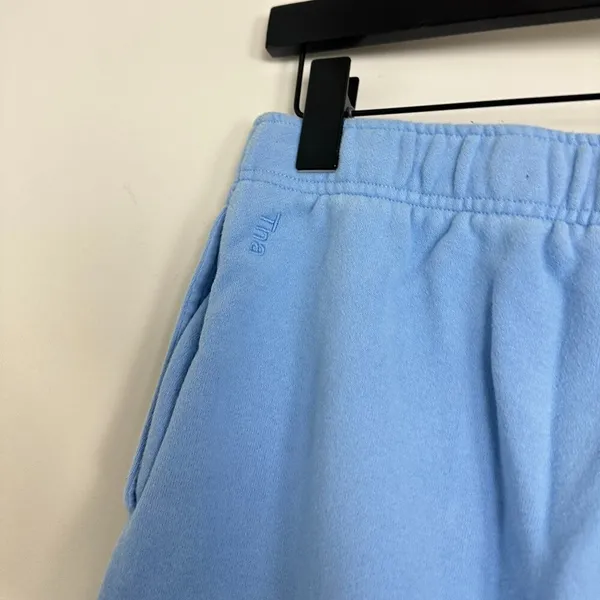 ARITZIA TNA Cozy Fleece Mega Sweatpants in Pastel Blue Size X-Small - Image 7
