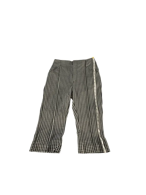 Anthropologie Maeve Gingham Capri Pants Women’s 4 High Rise Cropped Stretch - Image 7