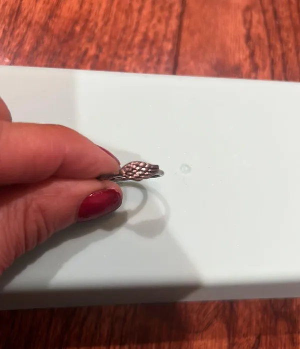 Silver Angel Wing Ring - Image 4