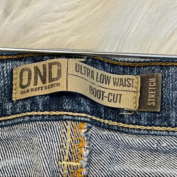 Old Navy Denim Stretch Ultra Low Waist bootcut Jeans Size 14 long - Image 7