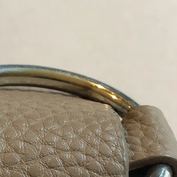Taupe Faux Leather Circle Buckle Boho Bracelet - Image 4