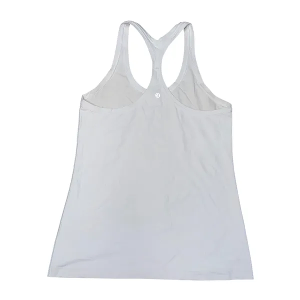 Lululemon White Racerback Tank Top‎ Womens Size 8 - Image 4