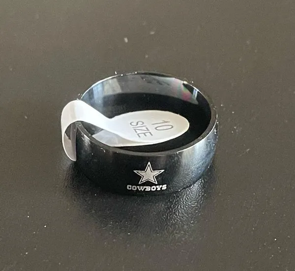 Black arc Dallas cowboys ring - Image 3