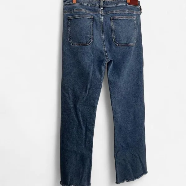 M.i.h Jeans Lou Cropped Flare Blue Fade 70s Denim Size 30 boho - Image 3