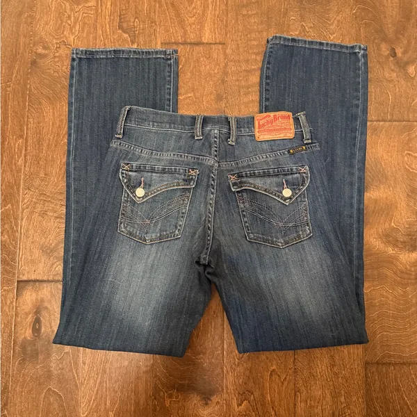 Lucky Brand NWOT Decorative Back Button Pocket Bootcut Jeans - Image 2