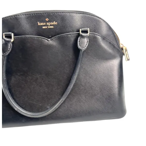 Kate Spade New York Payton Medium Dome Satchel Bag Purse Top Handle Black - Image 2
