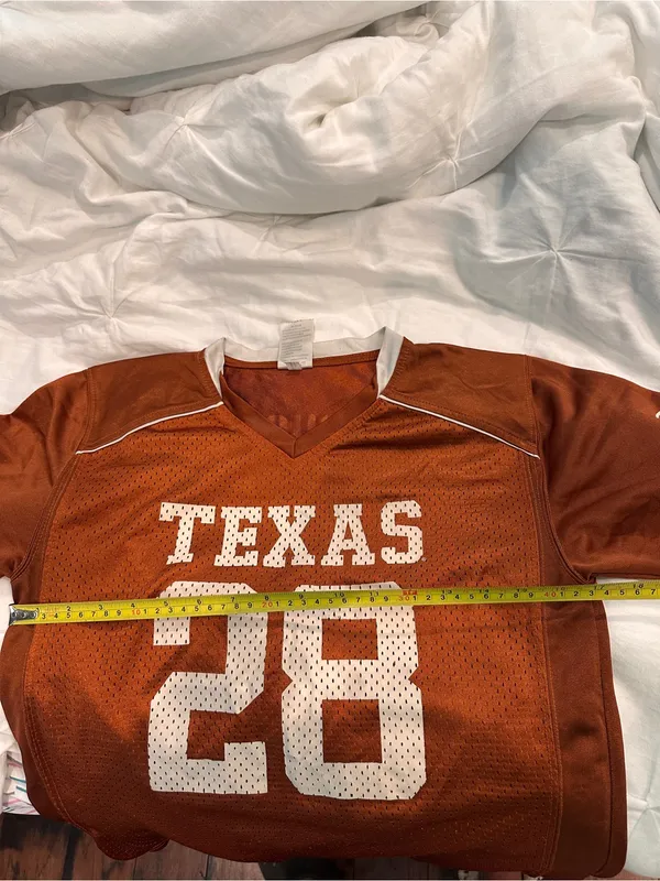 Russell Athletic University of Texas Russell Burnt Orange Football Jersey with White Accents - Image 5