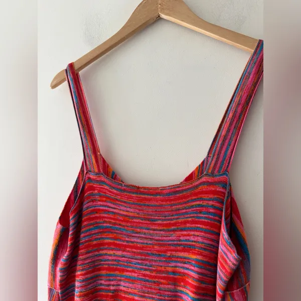 Scoop Vibrant Colorful Y2K Vibes Midi Knit‎ Dress - Image 7