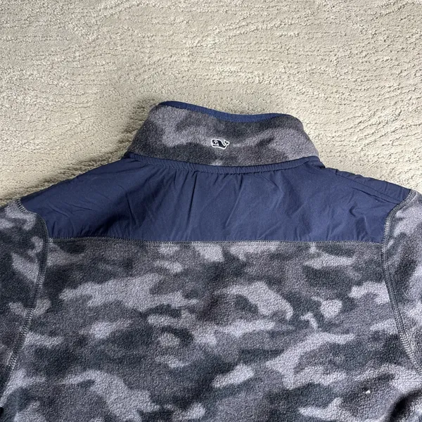 Women's Vineyard Vines Small Shep Shirt Fleece 1/4‎ Snap Button Camo - Image 7