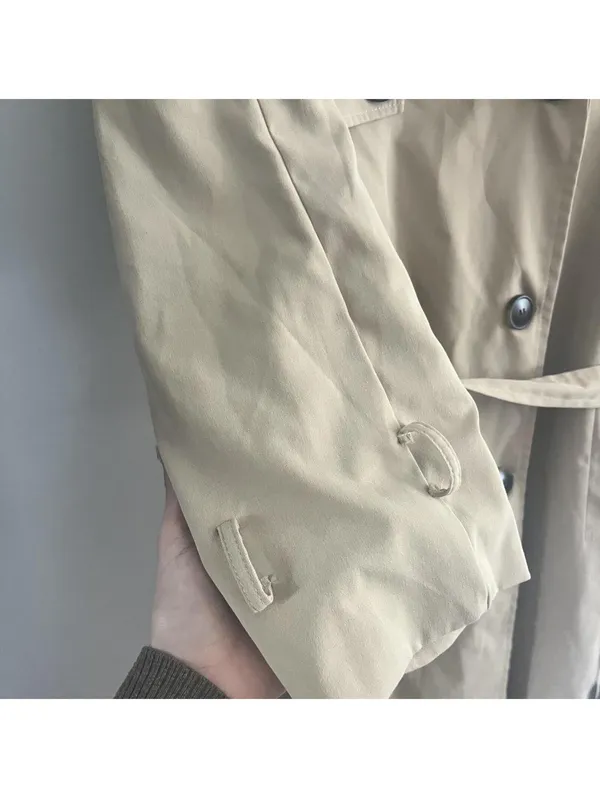 Princess Polly Westwind Trench Coat in Natural - Image 7