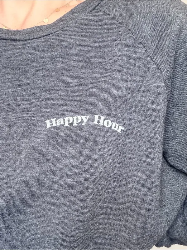 New Project Social T Happy Hour/Hungover Reversible Sweatshirt - Image 8