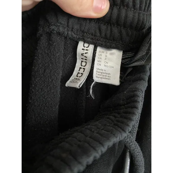 H&M Black Sweatpants Size Small - Image 5