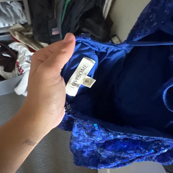 Royal Blue Hoco Dress- Size Small - Image 3