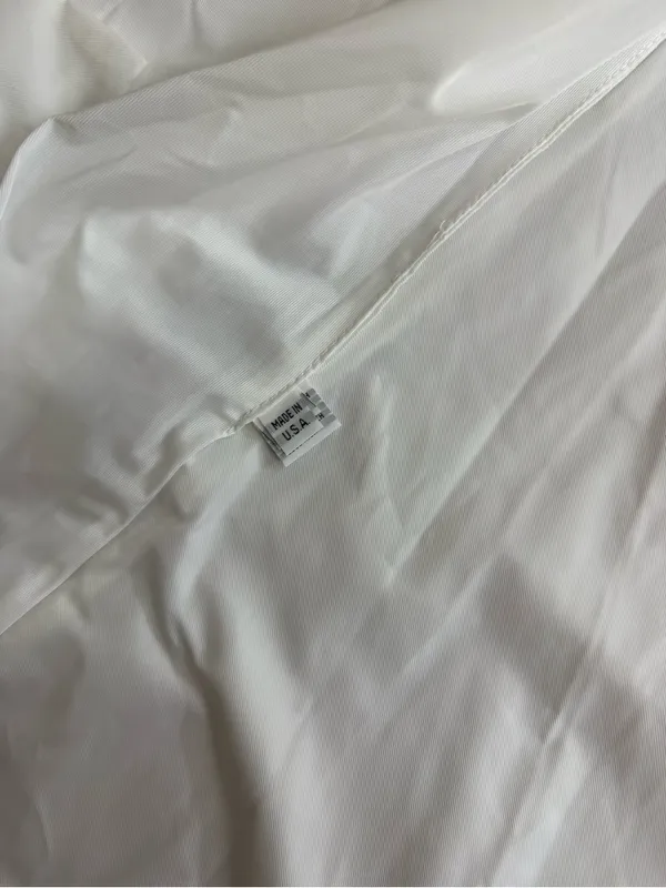 PLANET By Lauren G Nylon Emily Trench Coat White Oversized Sz OS 🧡🍄 - Image 12
