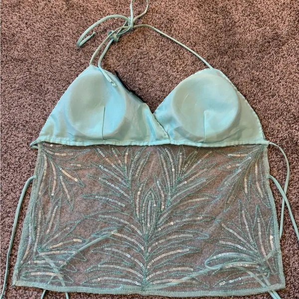 Wet Seal Beaded Backless Top - Image 3