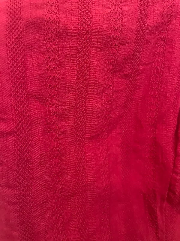 TCEC Boutique Red Cropped Puffy Sleeve Top - Image 3