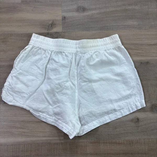 Victoria's Secret Swim White Linen Shorts Women Size Small - Image 3