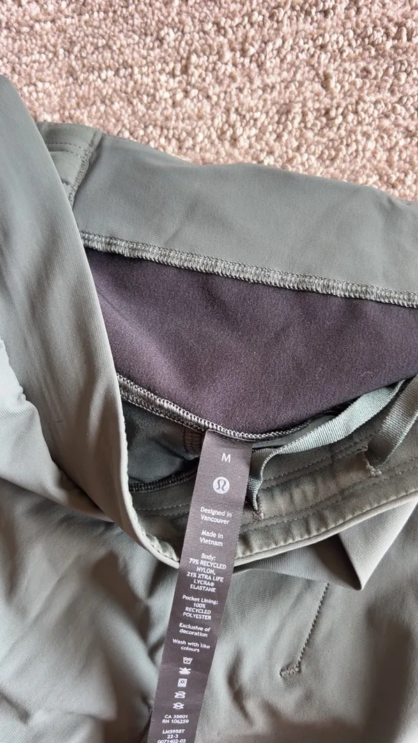 Men’s lululemon green joggers - Image 2