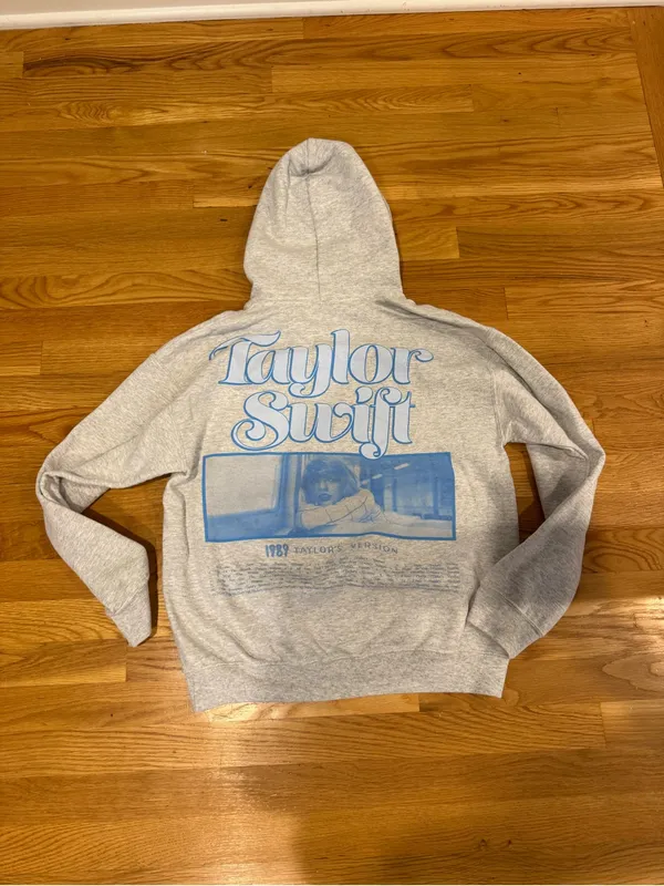 Taylor Swift Light Gray Hoodie 1989 hoodie - Image 3