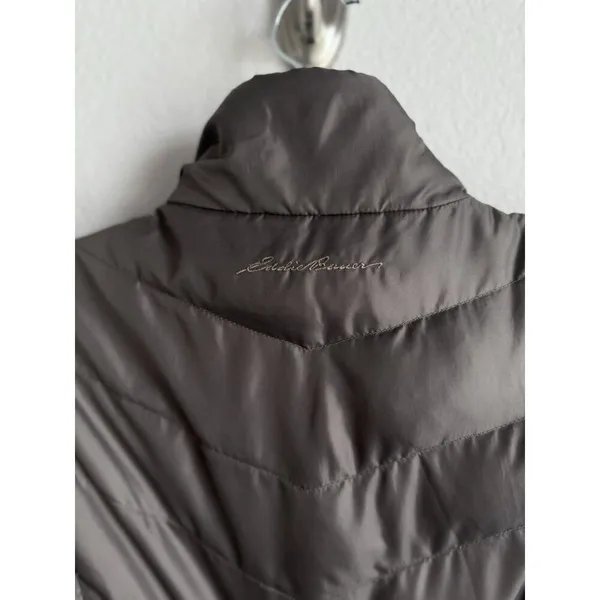 Eddie‎ Bauer Down Puffer Vest Women’s Small Brown Full Zip Outdoors EB550 - Image 10